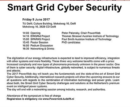 ERIGrid on Cyber Security at PowerWeb Day
